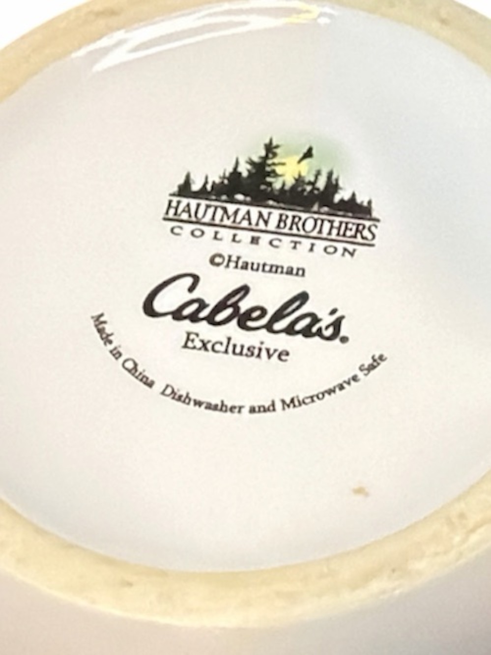 Cabelas White Deer Scene Ceramic Coffee Mug - Picture 7 of 7